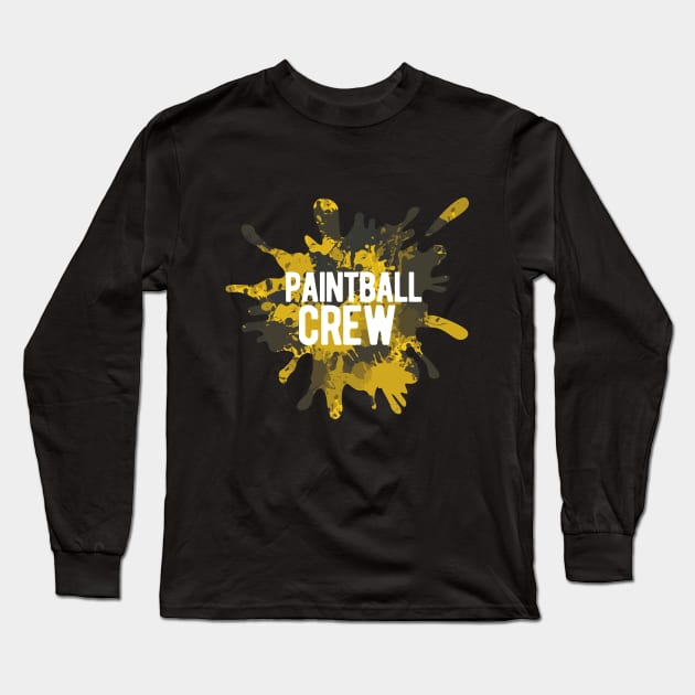 Matching Paintball T-Shirt Cool Fun Sports Game Team Shirt Long Sleeve T-Shirt by warpartdesignstudio